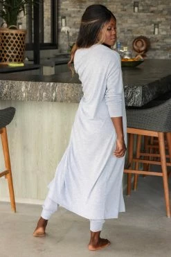 FL-01 CBRAND Lap Of Luxury Loungewear - Heather Grey Small 14 FL-01 CBRAND Lap Of Luxury Loungewear - Heather Grey Small