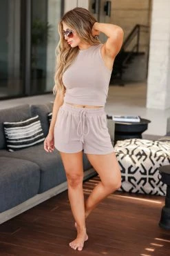 FL-01 CBRAND Lap Of Luxury Loungewear - Driftwood