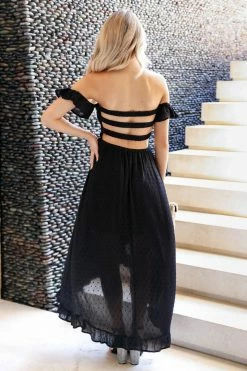 PR-01 2XL CBRAND Spring Into Style Maxi Dress - Black