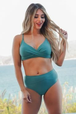MA-01 CBRAND Punta Mita Bikini - Teal Green