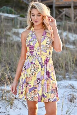 Illa Illa Sunshine On My Mind Halter Dress