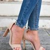 SLL Love Sick Block Heels - Nude