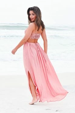 Promesa CBRAND Summer Escape Maxi Dress - Dusty Rose