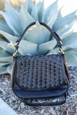 MMS Trading Everything In Its Place Woven Saddle Bag - Black