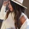 Fame Accessories New Arrivals Indio Dreamer Wide Brim Hat - Beige