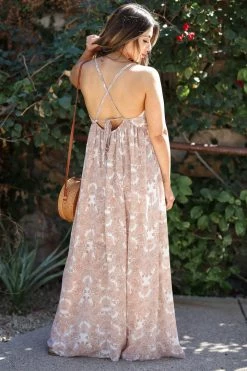 Promesa Come Away With Me Maxi Dress - Dusty Rose