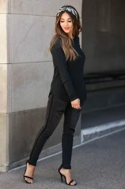 AC City New Arrivals Right This Way Headband - Black & White