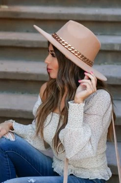 Fame Accessories Indio Dreamer Wide Brim Hat - Tan