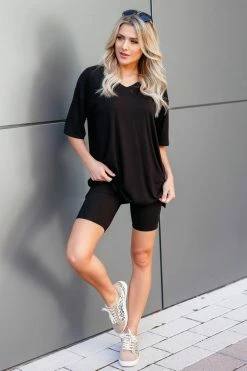 First Love A Lifetime With You Athleisure Wear - Black