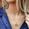 BRACHA Initial Medallion Necklace Accessories 1 BRACHA Initial Medallion Necklace Accessories