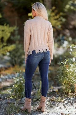 Newbury Kustom On The Mend Cable Knit Sweater - Taupe 10 Newbury Kustom On The Mend Cable Knit Sweater - Taupe