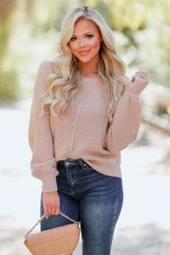 Newbury Kustom Keep The Peace Sweater - Taupe