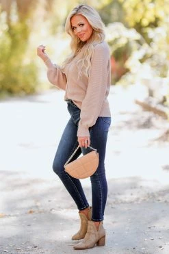 Newbury Kustom Keep The Peace Sweater - Taupe