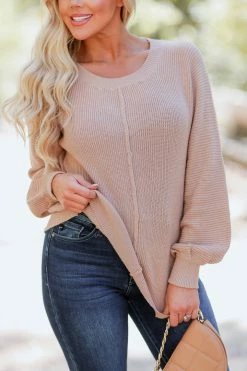 Newbury Kustom Keep The Peace Sweater - Taupe