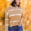 First Love Too Easy Striped Top - Mustard Small