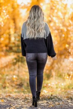 Newbury Kustom Slow Down Cowl Neck Sweater - Black