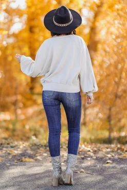 Peach Love Large Change It Up Pullover - Natural