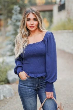 PR-01 CBRAND Sweet Dreams Are Made Of This Top - Navy Small