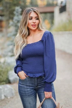 PR-01 CBRAND Sweet Dreams Are Made Of This Top - Navy Small