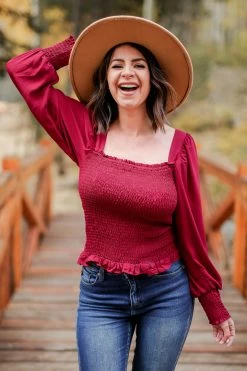 PR-01 Small CBRAND Sweet Dreams Are Made Of This Top - Wine