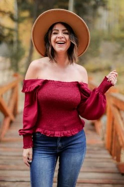 PR-01 Small CBRAND Sweet Dreams Are Made Of This Top - Wine