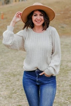 PR-01 CBRAND Find Me Out Sweater - Oatmeal 1XL