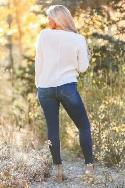 Newbury Kustom Keep The Peace Sweater - Cream 2XL