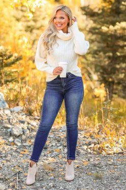 Newbury Kustom Good One Mock Neck Sweater - Ivory Small