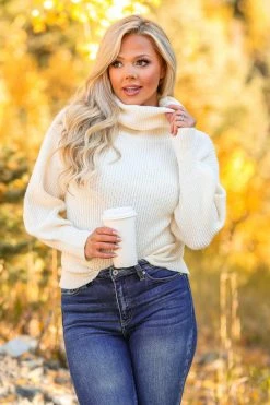 Newbury Kustom Good One Mock Neck Sweater - Ivory Small