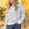 Promesa Cozy Life Popcorn Sweater - Grey