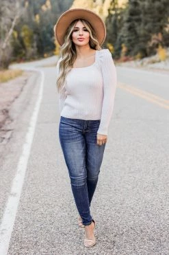 PR-01 CBRAND Sew In Love Sweater - Cream Small