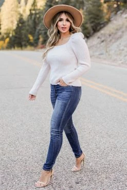 PR-01 CBRAND Sew In Love Sweater - Cream Small