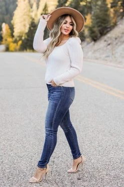 PR-01 CBRAND Sew In Love Sweater - Cream Small