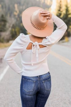 PR-01 CBRAND Sew In Love Sweater - Cream Small