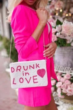Treasure Jewels "Drunk In Love" Purse - White Accessories