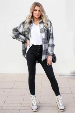 KKE Originals Monroe Sherpa Booties - Grey