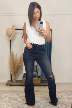 RISEN Della Flare Jeans - Black 14 RISEN Della Flare Jeans - Black