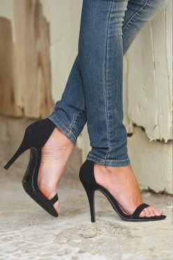 Shoe La La Shoes Love Sick Heels - Black 15 Shoe La La Shoes Love Sick Heels - Black