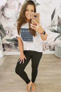 RRD New Arrivals "Babes Building Empires" Graphic Tee - Heather Ivory