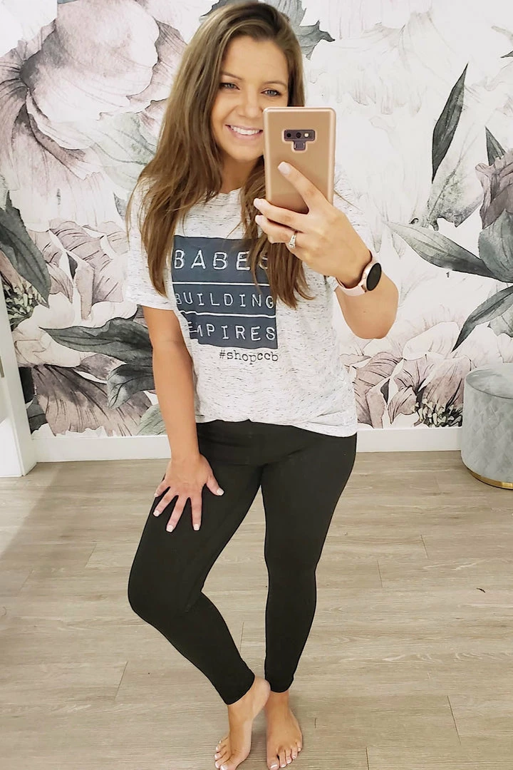 RRD New Arrivals "Babes Building Empires" Graphic Tee - Heather Ivory 4 RRD New Arrivals "Babes Building Empires" Graphic Tee - Heather Ivory