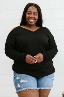 Trendsi Comfort Like Crazy Cold-Shoulder Top Fresh From LA