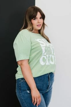 Trendsi Self Love Club Graphic Tee - Lime Fresh From LA