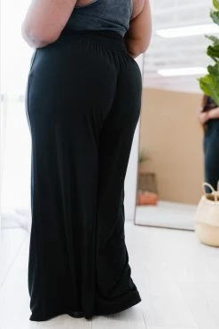 Trendsi Easy Breezy Palazzo Pants In Black