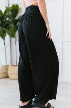 Trendsi Easy Breezy Palazzo Pants In Black