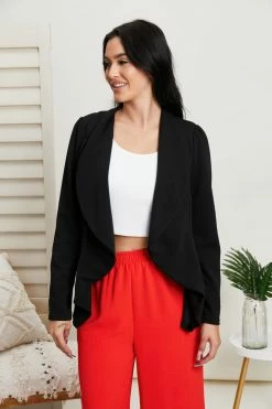 Trendsi Late For Lattes Blazer Jacket In Black 16 Trendsi Late For Lattes Blazer Jacket In Black