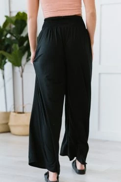 Trendsi Easy Breezy Palazzo Pants In Black