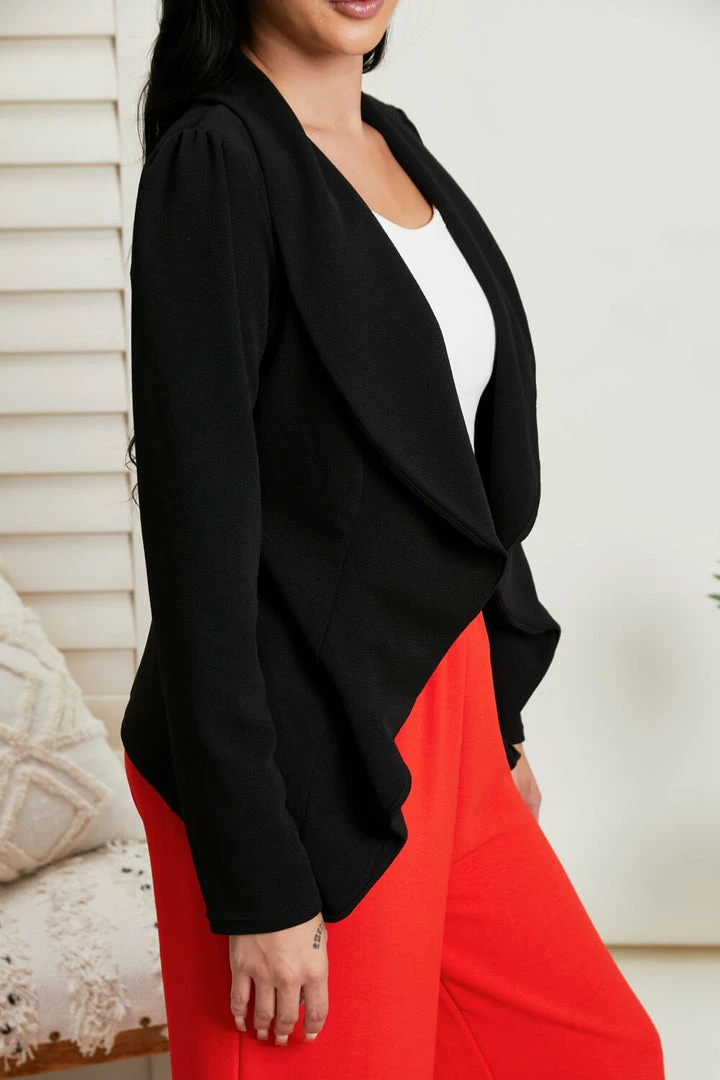 Trendsi Late For Lattes Blazer Jacket In Black 11 Trendsi Late For Lattes Blazer Jacket In Black