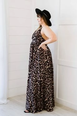 Trendsi Never Stop Leopard Maxi Dress