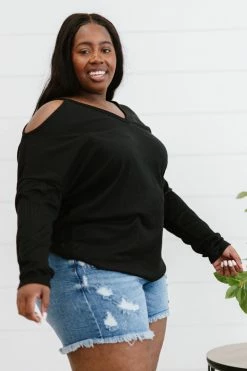 Trendsi Comfort Like Crazy Cold-Shoulder Top Fresh From LA