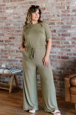 Trendsi Good News Jumpsuit In Khaki Fresh From LA